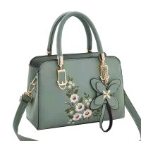H1412 - Korean Embroidered Butterfly Handbag